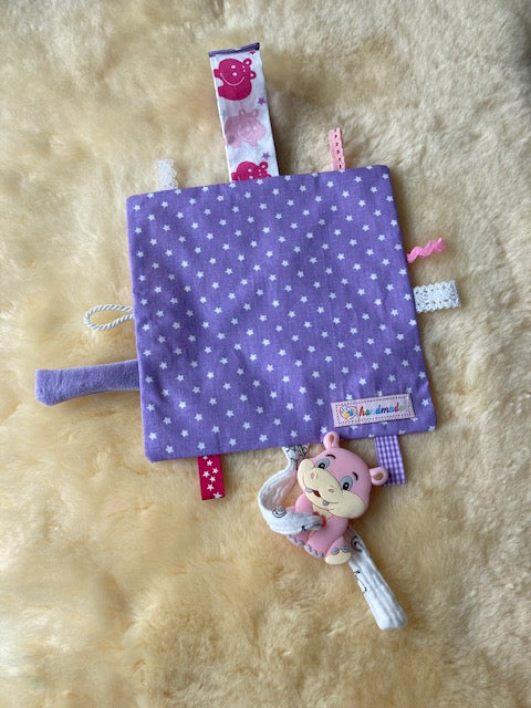 Knistertuch mit Nilpferd